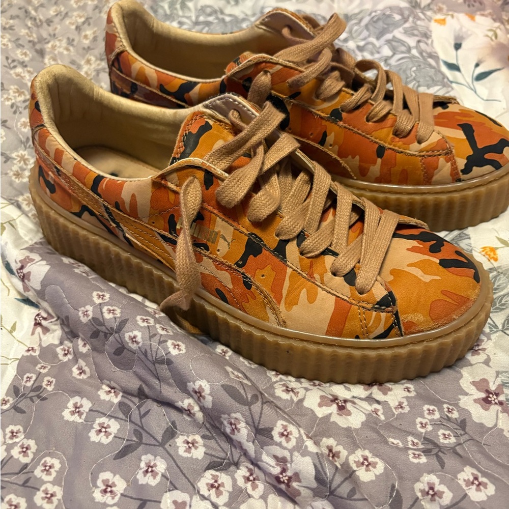 Camouflage Orange Sneakers